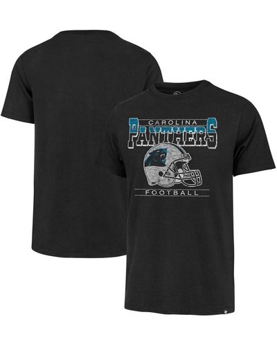 '47 Distressed Carolina Panthers Gridiron Classics Time Lock Franklin T-shirt - Black