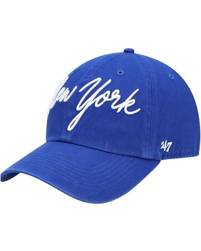 '47 '47 New York Giants Vocal Clean Up Adjustable Hat - Blue