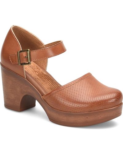 b.ø.c. Gia Comfort Wedge Sandals - Brown
