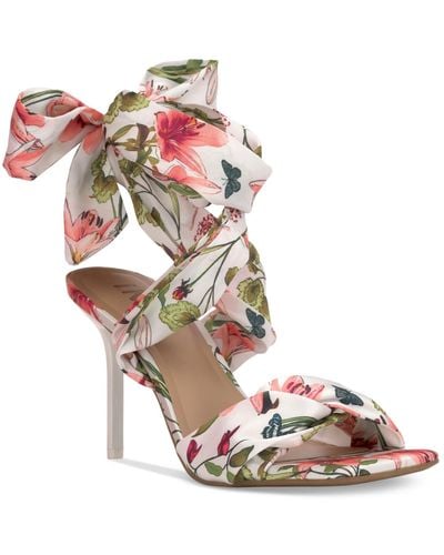 INC International Concepts Kylah Lace-up Dress Sandals - Pink