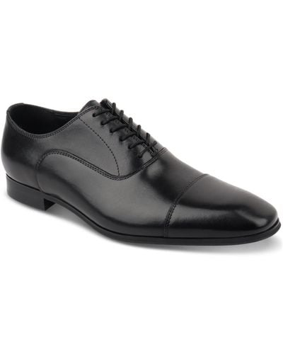 INC International Concepts Silas Cap Toe Oxford Dress Shoe - Black