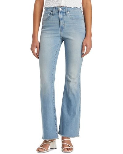 Levi's 726 High Rise Slim Fit Flare Jeans - Blue