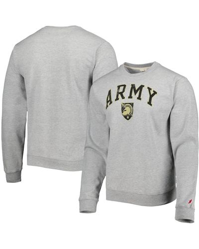 League Collegiate Wear Army Black Knights 1965 Arch Essential Fleece Pullover Sweatshirt - Gray