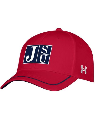Under Armour Jackson State Tigers Iso-chill Blitzing Accent Flex Hat - Red