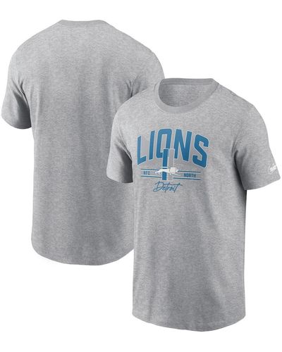 Nike Distressed Detroit Lions Vintage-like Essential T-shirt - Gray