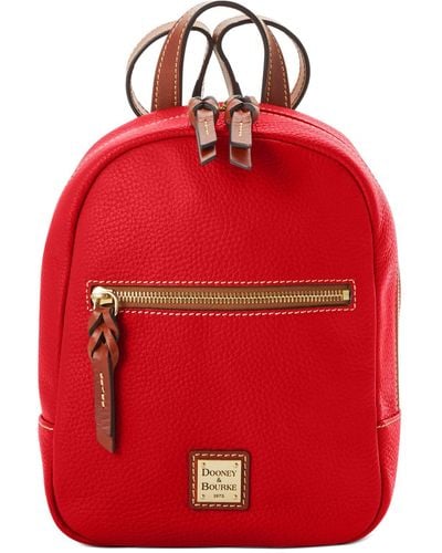Dooney & Bourke Pebble Grain Small Ronnie Backpack - Red