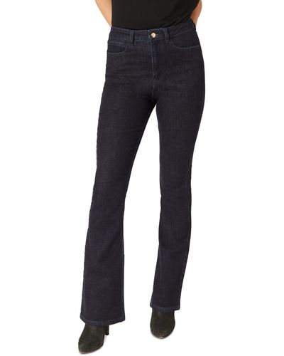 Adrienne Landau High-rise Boot-cut Jeans - Blue