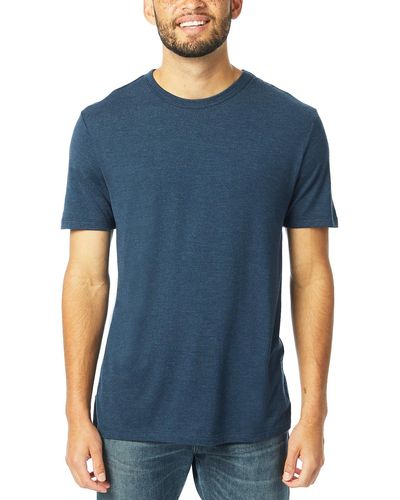 Alternative Apparel Modal Tri-blend Crewneck T-shirt - Blue
