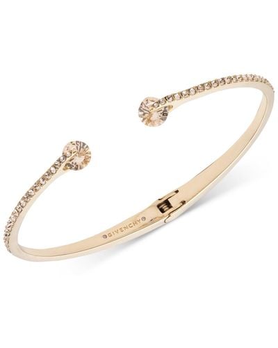 Givenchy Goldtone & Crystal Pave Cuff Bracelet - Metallic