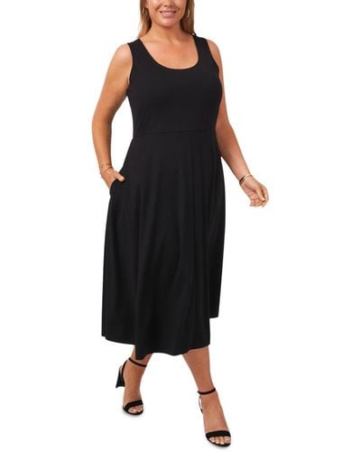 Msk Plus Size Pullover Dress - Black