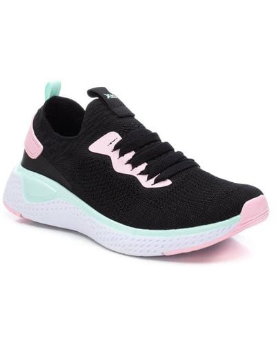 Xti Lace-up Sneakers By - Blue