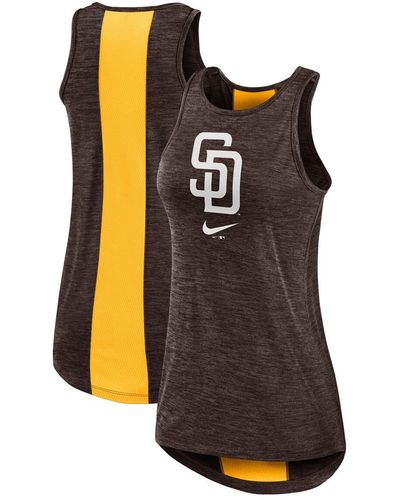 Nike San Diego Padres Right Mix High Neck Tank Top - Black