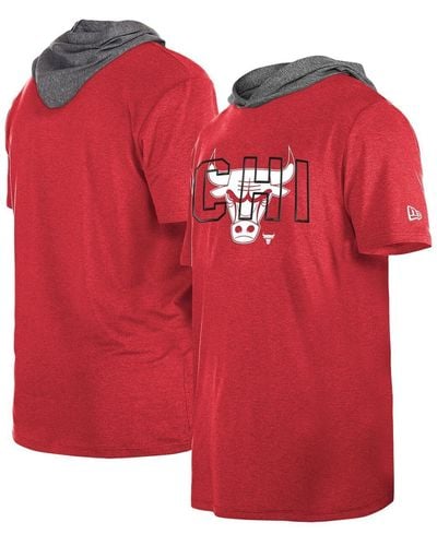 KTZ Chicago Bulls Active Hoodie T-shirt - Red