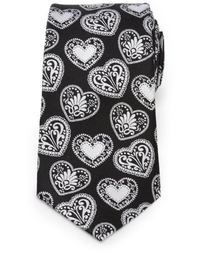 Cufflinks Inc. Paisley Heart Tie - Gray