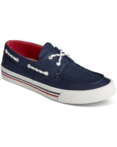 Sperry Top-Sider Seacycled Bahama Ii Nautical Lace-up Boat Shoes - Blue