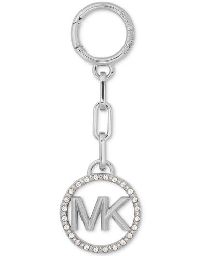 Michael Kors Michael Mk Circle Key Charm In Gift Box - White