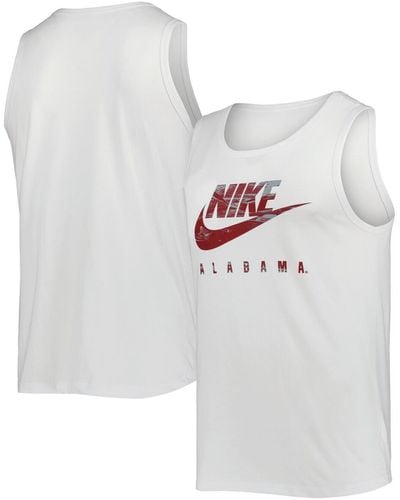 Nike Alabama Crimson Tide Spring Break Futura Performance Tank Top - White