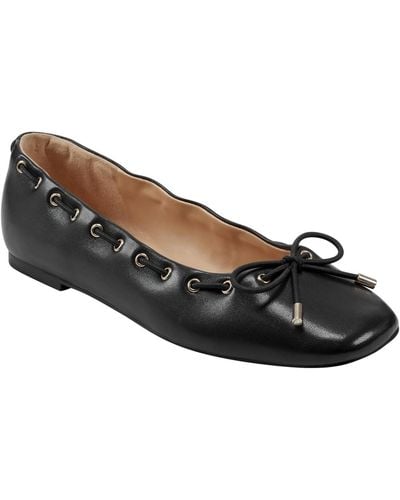 Marc Fisher Letizia Leather Casual Shoe - Black