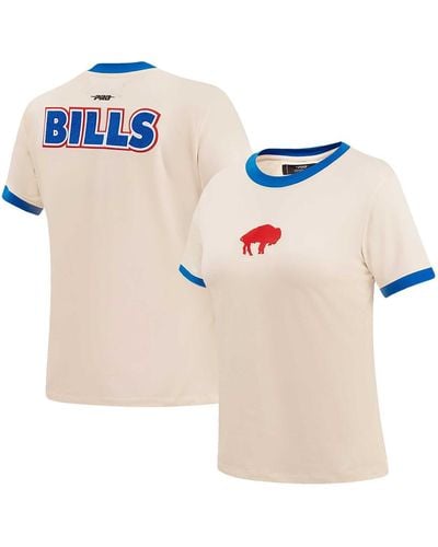 Pro Standard Distressed Buffalo Bills Retro Classic Ringer T-shirt - Blue