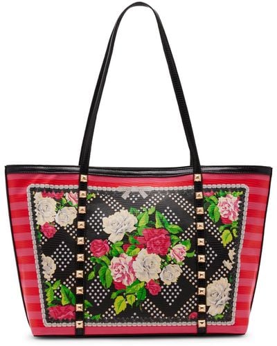 Betsey Johnson Stud Tote - Red