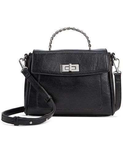INC International Concepts Emiliee Mini Top Handle Handbag - Black