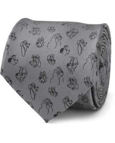 Disney Dog Print Tie - Gray
