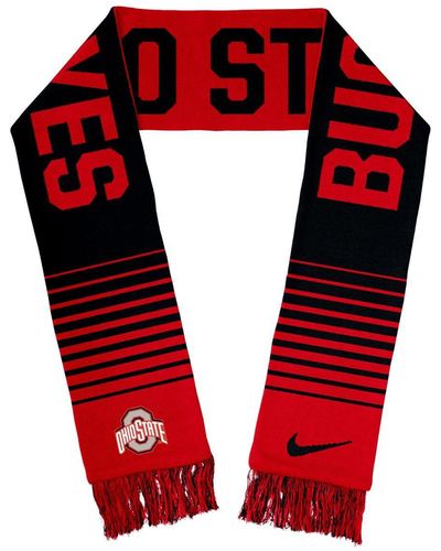 Nike And Ohio State Buckeyes Space Force Rivalry Scarf - Red