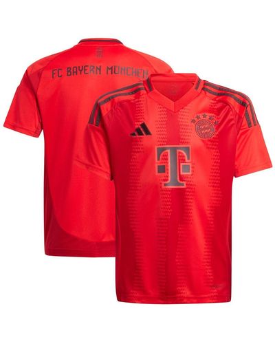 adidas Big Boy's And Girl's Bayern Munich 2024/25 Home Replica Jersey - Red