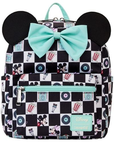 Loungefly Mickey Friends Date Night Diner Mini Backpack - Black