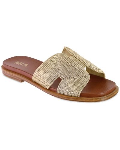 MIA Dia Flat Sandals - Brown