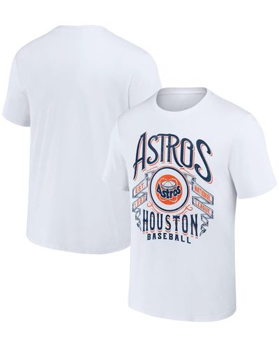Fanatics Darius Rucker Collection By Houston Astros Distressed Rock T-shirt - White