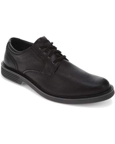 Dockers Tanner Slip Resistant Faux Leather Dress Shoes - Black