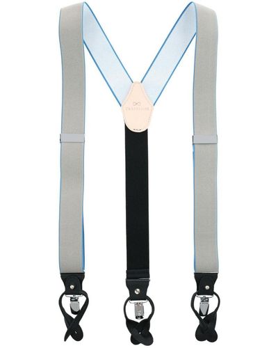 Trafalgar Maddox 35mm Convertible Suspenders - White