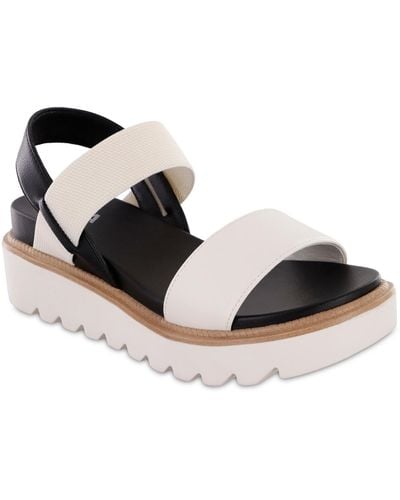 MIA Jene Platform Sandals - Black