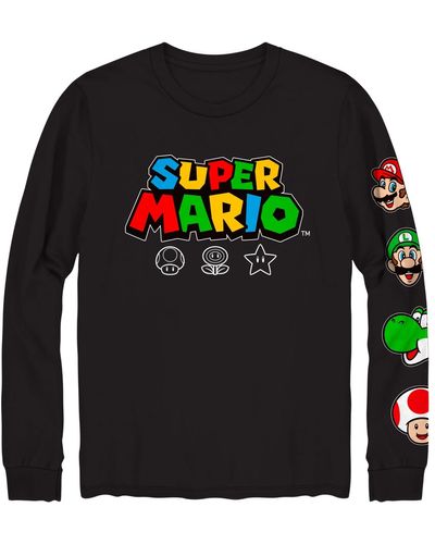 Hybrid Super Mario Long Sleeve T-shirt - Gray