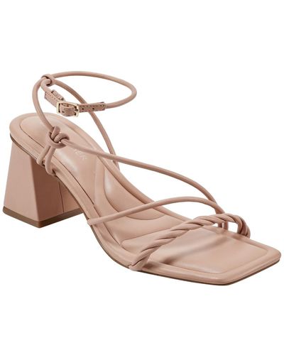Marc Fisher meggiane Strappy Square Toe Dress Sandals - Pink