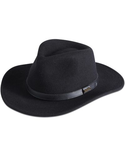 Pendleton Outback Packable Water-repellent Wool Felt Hat - Black