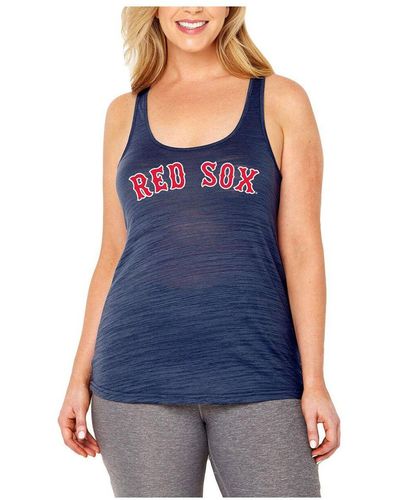 Women's Soft as a Grape Royal Chicago Cubs Plus Size Swing for the Fences  Racerback Tank Top