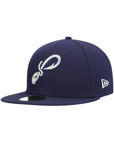 KTZ Pensacola Blue Wahoos Authentic Collection Team Alternate 59fifty Fitted Hat