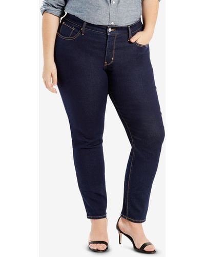 Levi's Trendy Plus Size 311 Shaping Skinny Jeans - Blue