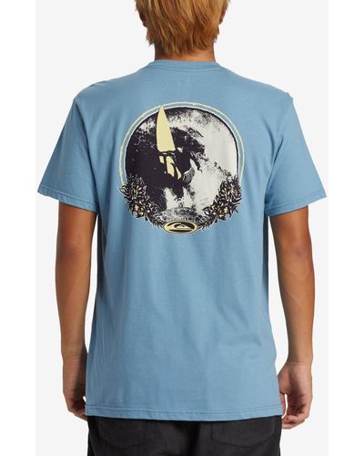 Quiksilver Tc Short Sleeve Snap T-shirt - Blue