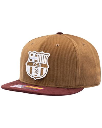 Fan Ink Barcelona Cognac Snapback Hat - Brown