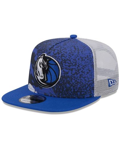 KTZ Dallas Mavericks Court Sport Speckle 9fifty Snapback Hat - Blue