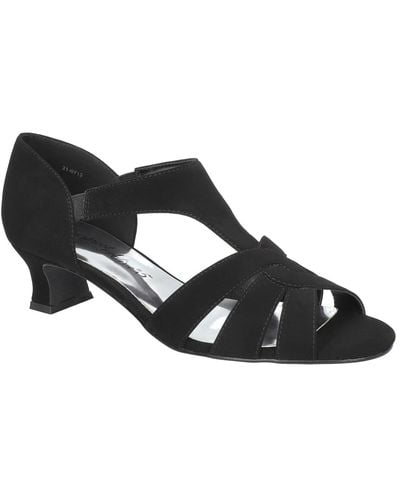 Easy Street Essie Slip-on Dress Sandals - Black
