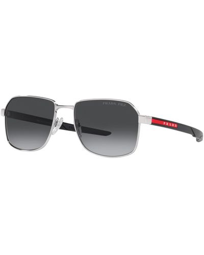 Prada Linea Rossa Polarized Sunglasses - Metallic