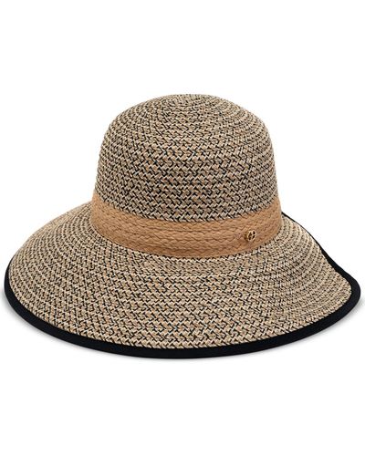Giani Bernini Open-back Mixed-straw Panama Hat - Natural