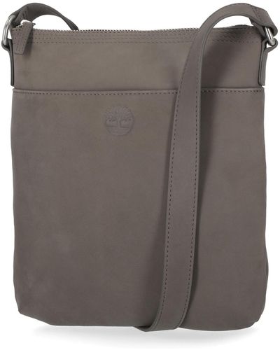 Timberland Small Leather Crossbody Shoulder Bag - Brown