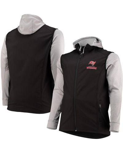 Dunbrooke Black And Gray Tampa Bay Buccaneers Big And Tall Alpha Full-zip Hoodie Jacket