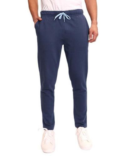 Tailorbyrd French Terry Drawstring Pants - Blue