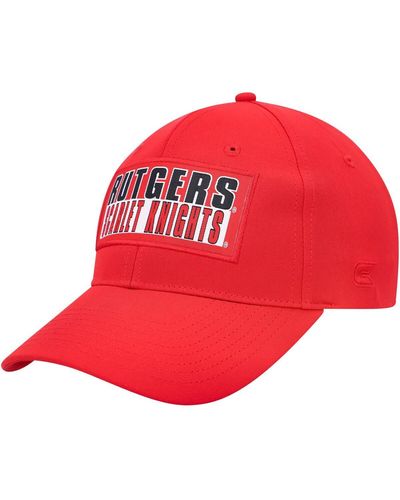 Colosseum Athletics Rutgers Knights Positraction Snapback Hat - Red